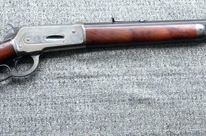Winchester Model 1886 Lever Action Rifle in 40-65WCF with single set trigger Antique
