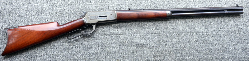 Winchester Model 1886 Lever Action Rifle in 40-65WCF with single set trigger Antique